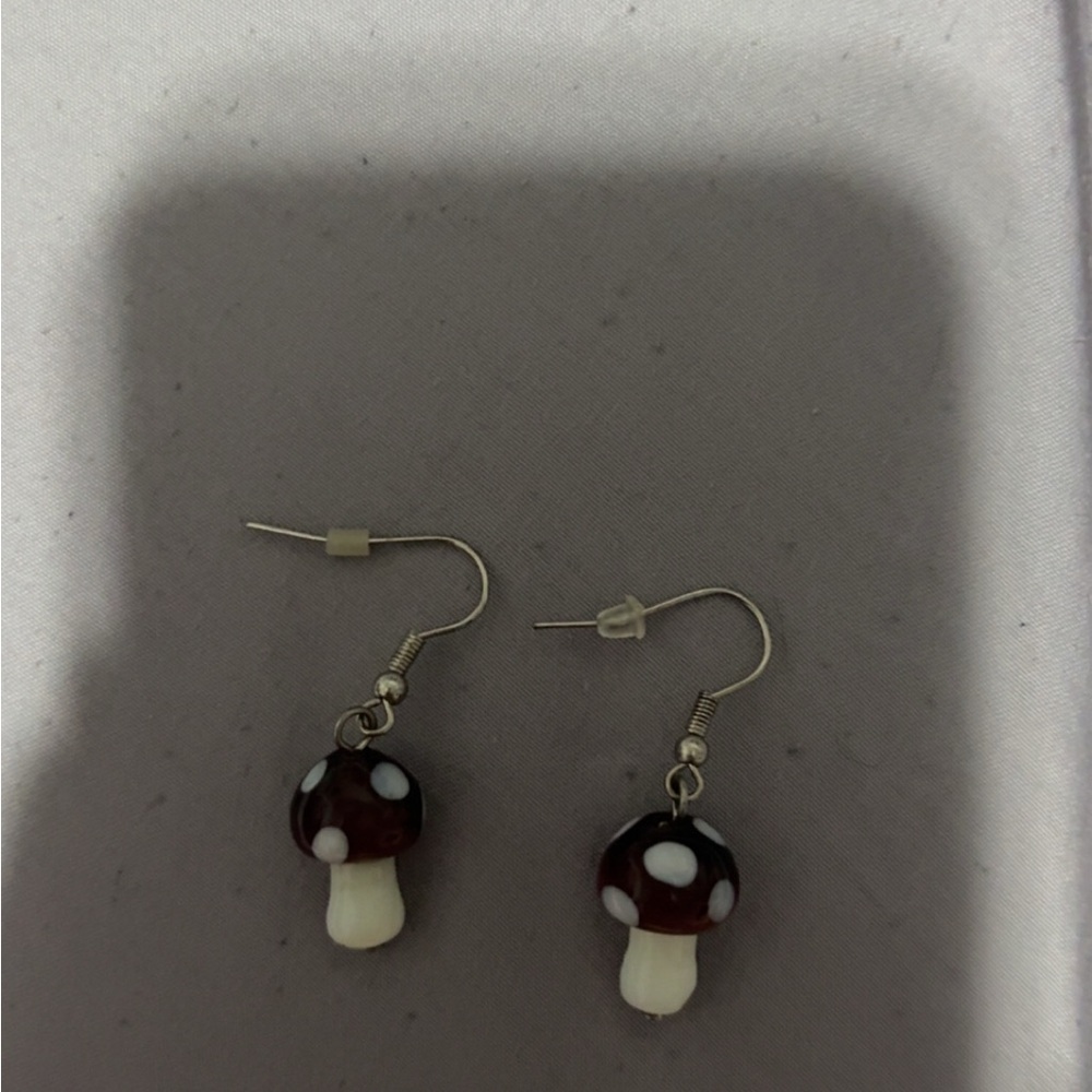 Mushroom Dangle Earrings